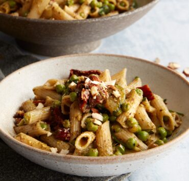 chickpea penne dish from mindful chef