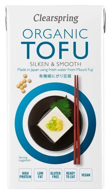 clearspring silken tofu vegan product on ocado