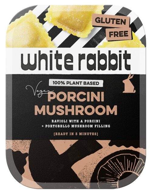 vegan mushroom ravioli on ocado