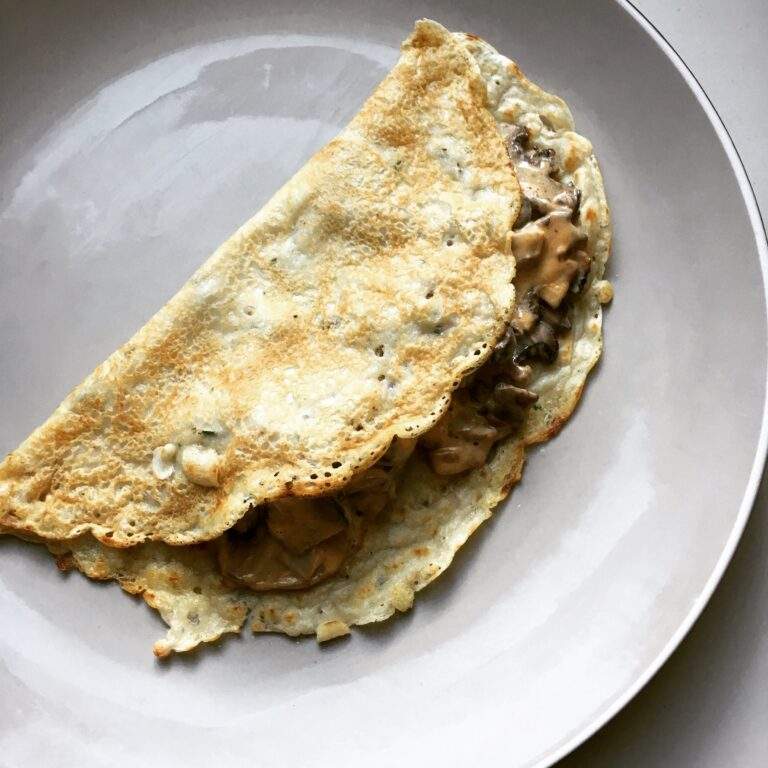vegan omelette for vegan breakfast